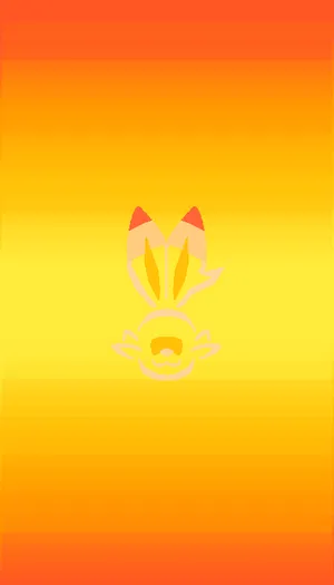 Scorbunny Outline Wallpaper