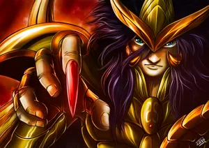 Scorpio Milo Unleashing His Power Wallpaper