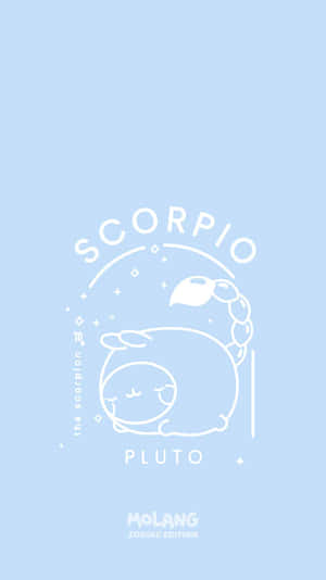Scorpio Pluto - A White And Blue Scorpio Wallpaper