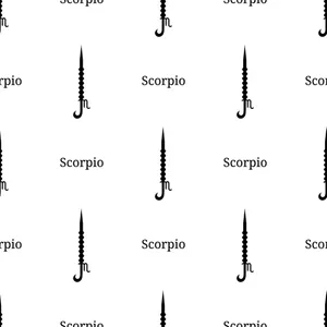 Scorpio Sword Zodiac Seamless Wallpaper