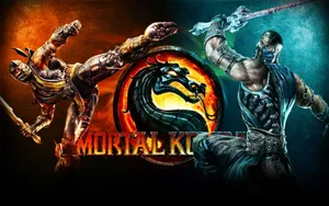 Scorpion And Sub-zero Wage War In Mortal Kombat Wallpaper