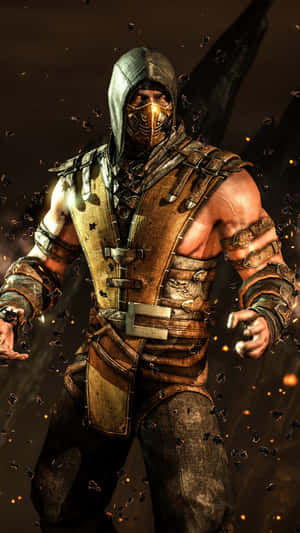 Scorpion From Mortal Kombat Brings New Heights Of Action And Adventure Wallpaper