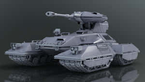 Scorpion Halo: A Masterful Combat Vehicle In Action Wallpaper