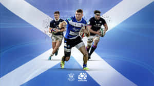 Scotland Rugby Team In Action Wallpaper