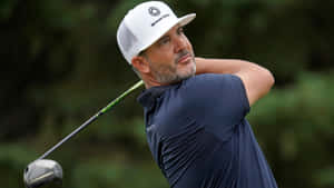 Scott Piercy Golf Swing Position Wallpaper