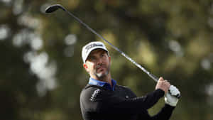 Scott Piercy With His Golf Club Wallpaper