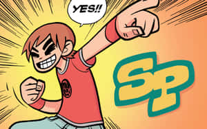 Scott Pilgrim In Happy Mode Wallpaper