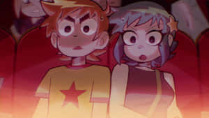 Scottand Ramona Shocked Expression Wallpaper