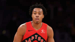 Scottie Barnes Toronto Raptors Game Focus Wallpaper