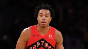 Scottie Barnes Toronto Raptors Game Focus Wallpaper