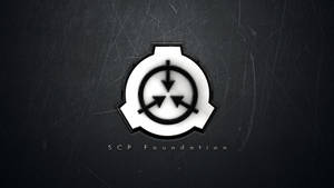 Scp Logo In Scratched Background Wallpaper