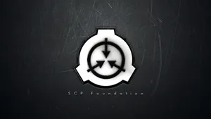 Scp Logo In Scratched Background Wallpaper
