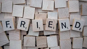 Scrabble F R I E N D Concept Wallpaper