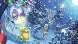 Scrafty Christmas Eve With Friends Wallpaper