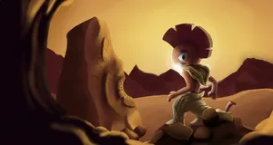 Scrafty In The Desert Wallpaper