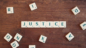 Scramble Justice Word Wallpaper