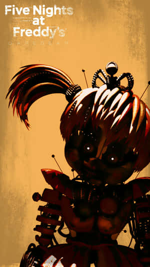 Scrap Baby From Five Nights At Freddy's (fnaf) Posing Menacingly Wallpaper