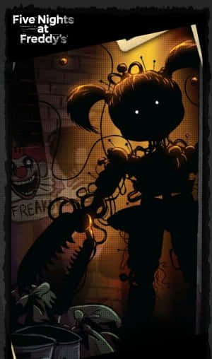 Scrap Baby Staring Menacingly In The Dark Wallpaper