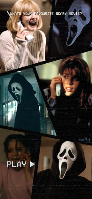 Scream Movie Collage Aesthetic Wallpaper