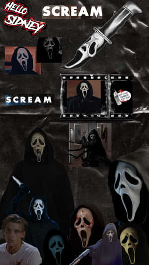 Scream Movie Collage Aesthetic Wallpaper