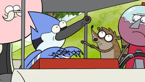 Screaming Regular Show Wallpaper