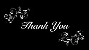 Script Font To Say Thanks For Watching Wallpaper