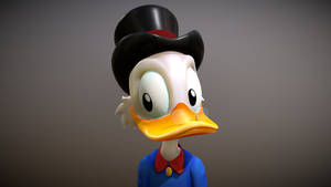 Scrooge Mcduck 3d Art Wallpaper