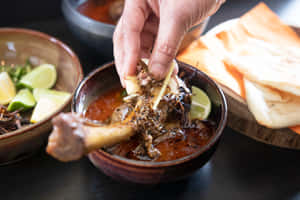 Scrumptious Nihari Delightful Feast Wallpaper