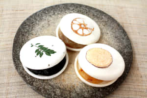 Scrumptious Selection Of Colorful Japanese Sweets Wallpaper