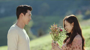 Se-ri And Jeong Hyeok Crash Landing On You Wallpaper