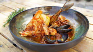 Seafood Brudet With Mussels And Fish Wallpaper