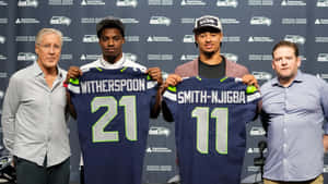 Seahawks New Players Jersey Presentation Wallpaper