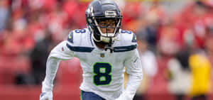 Seahawks_ Player_ Focused_ During_ Game Wallpaper