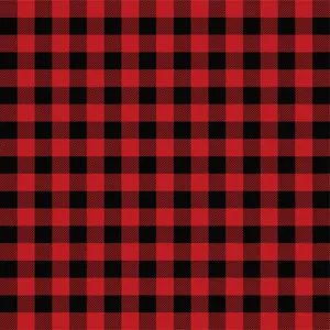 Seamless Black And Red Buffalo Plaid Wallpaper