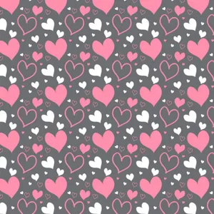 Seamless Heart Pattern Wallpaper Wallpaper