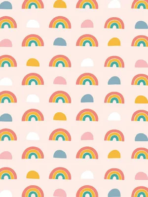 Seamless Pattern Rainbow Background Wallpaper