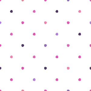 Seamless Pink And White Polka Dot Wallpaper