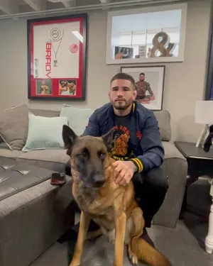 Sean Brady With His Dog Wallpaper