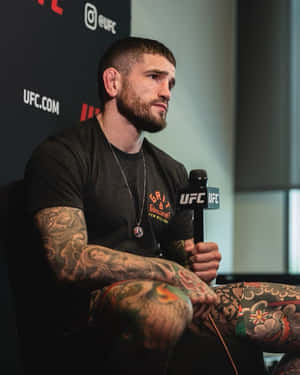 Sean Brady With Ufc Microphone Wallpaper