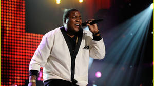 Sean Kingston On The Stage Spotlight Wallpaper