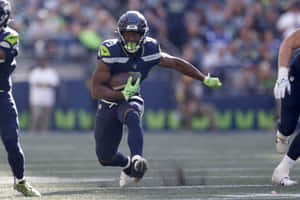 Seattle Seahawks Running Back Action Wallpaper