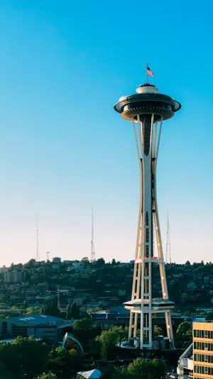 Seattle Space Needle Skyline Wallpaper