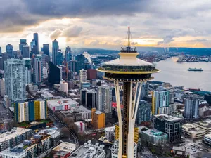 Seattle Space Needle Skyline View.jpg Wallpaper