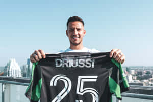 Sebastian Driussi Proud With Yeti Jersey Number 25 Wallpaper