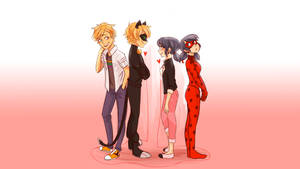 Secret Love Miraculous Ladybug Wallpaper