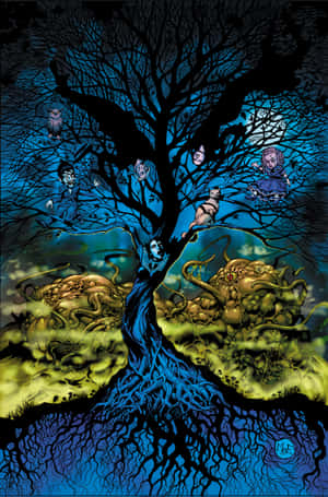 Secret Six Dark Fantasy Tree Wallpaper