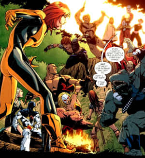 Secret Six Team Gathering Wallpaper