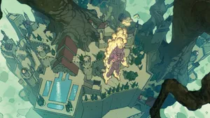 Secret Wars Epic Battle Scene Wallpaper