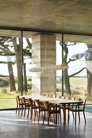 Secular Retreat Dining Area Wallpaper