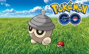 Seedot Standing On The Grass Field Wallpaper